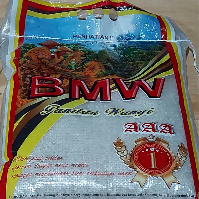 

AROMATIC RICE (BERAS PANDAN WANGI) Merek BMW 5 Kg