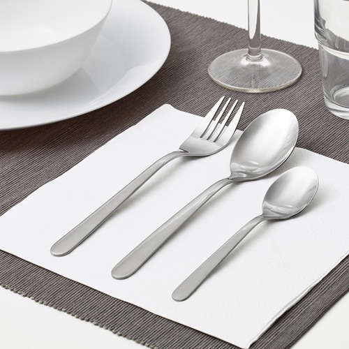 MOPSIG.IKEA Peralatan Makan Sendok Garpu Stainless Set 12pcs