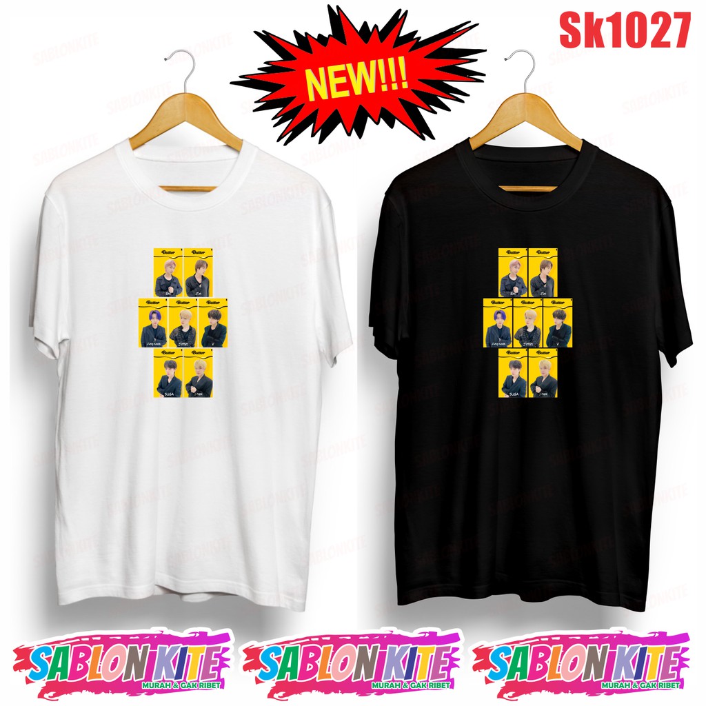 MURAH!!! KAOS KPOP ALL MEMBER BUTTER SK1027 ADA 8 WARNA UNISEX