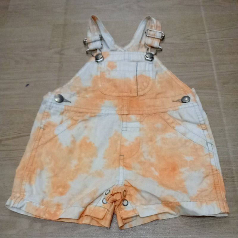 (Nb-4y) OVERALL BABY GAP / BAJU KODOK ANAK BAYI LAKI PEREMPUAN ORIGINAL BRANDED-TieDye Orange