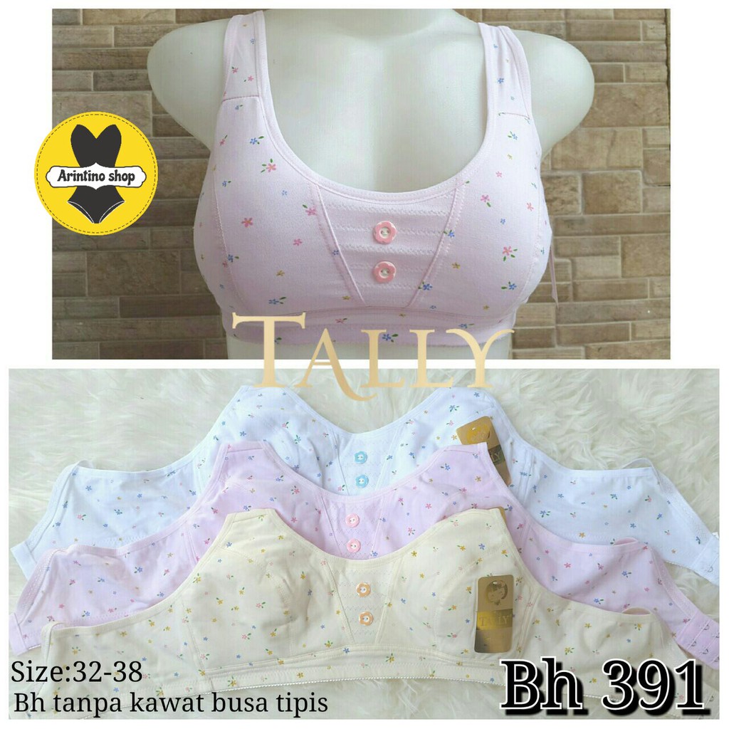 Bh Bra (REMAJA) Tally 802 , 6362 , 391 (Cup A) Motif | Tanpa Busa Tanpa Kawat |kcj