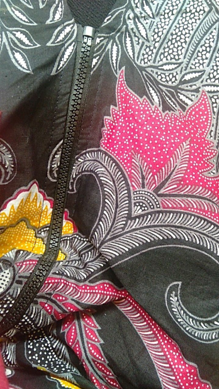 Baju Batik Seragam Kantor Pria Dan Wanita Batik Couple Maura Sania Ruffle  Pasangan