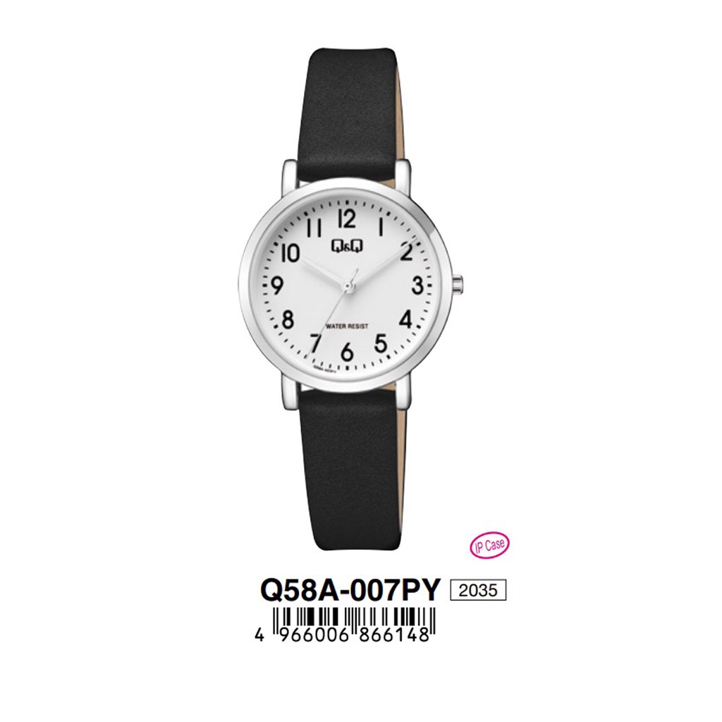 Jam Tangan Remaja Wanita Leather Kulit Original Q&amp;Q QnQ QQ Q58A QB73 series