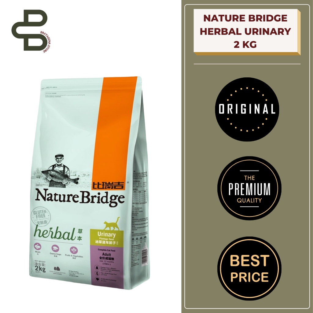 NATURE BRIDGE HERBAL URINARY CARE CAT FOOD 2KG FRESHPACK