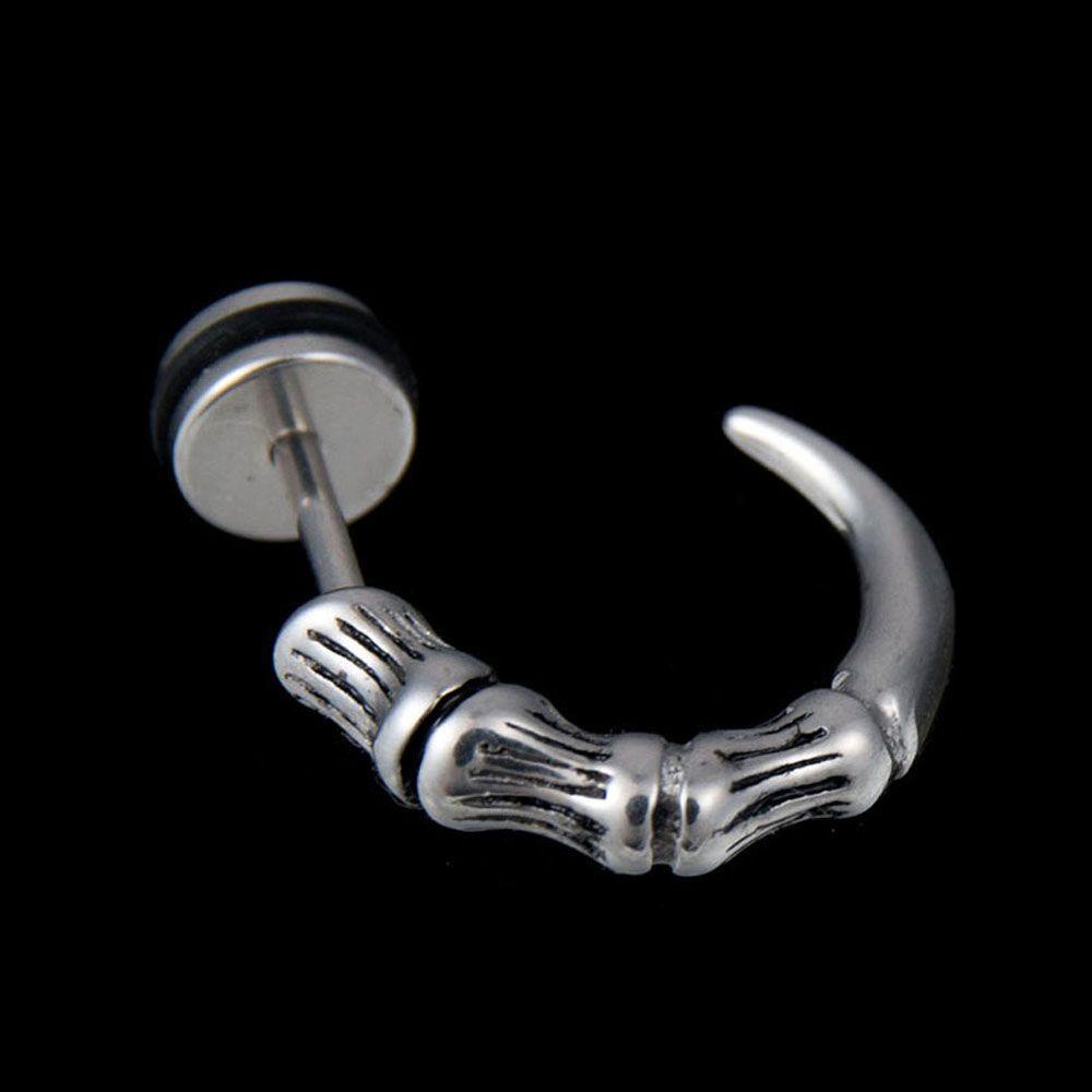 Needway Eagle Claw Fashion Baru Merek Pria Gadis Cowok Stainless Steel Anting Giwang Plug Stud