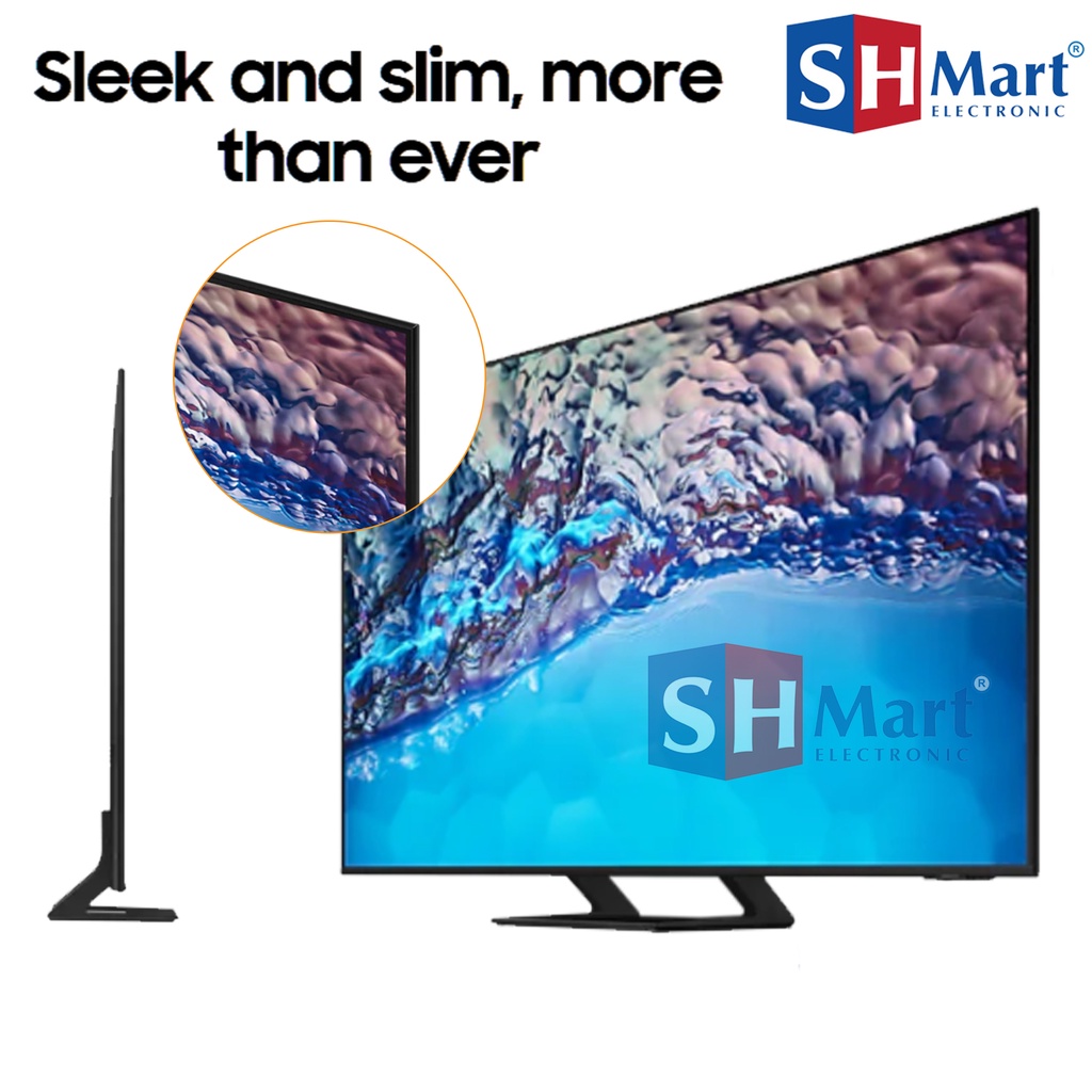 TV SAMSUNG CRYSTAL UHD 4K SMART TV 55 INCH UA55BU8500KXXD 55BU8500 FREE SOUNDBAR 2022 GARANSI RESMI (KHUSUS MEDAN)