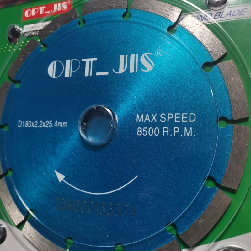 Mata Pisau Gerinda Potong Granit Keramik 7 Inch Opt Taiwan Pisau Gurinda Pemotong