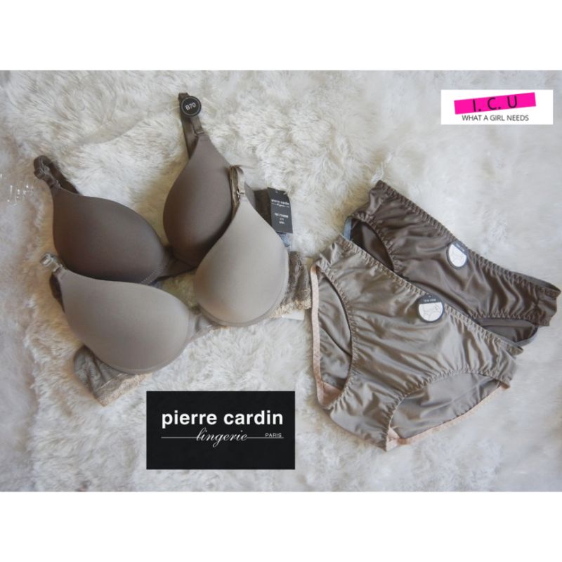 Bra Set Kawat Busa Sedang Pakaian Dalam Wanita Original Pierre Cardin 707-73480B Size 32B 34B