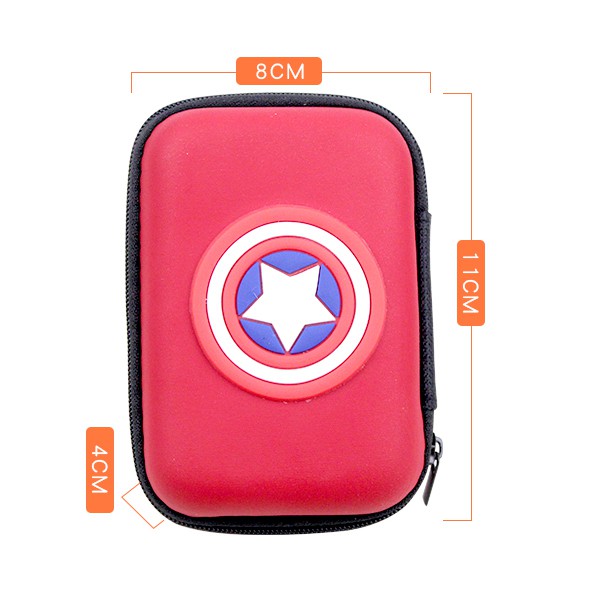 Kotak Tas Headset Motif Kartun/ Tempat Earphone/ Cable Pouch