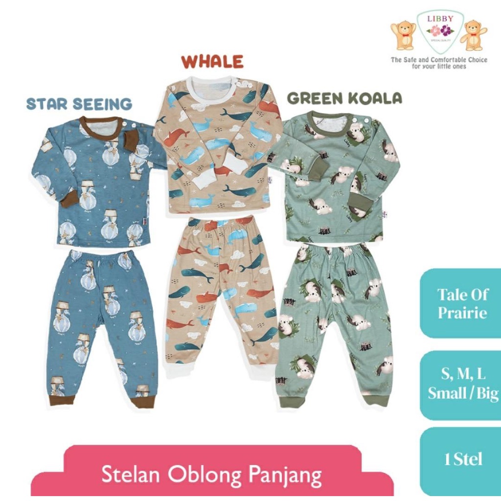 LIBBY SETELAN BAJU BAYI MOTIF TALE OF PRAIRIE / SETELAN BAYI DAN ANAK