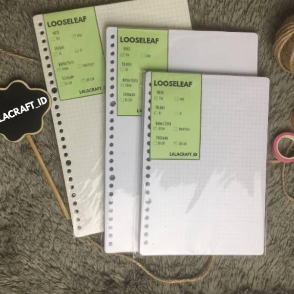 

ohoh [100GSM Gading]Loose Leaf A5 dan B5 Grid/Dot Broken White (Putih Gading, Warna Novel) TO36 36