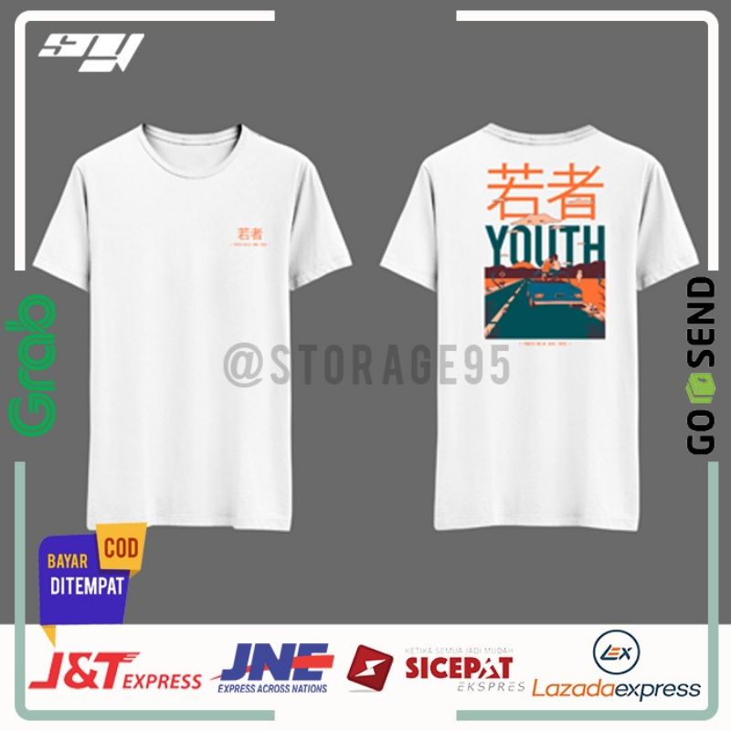 Kaos Distro Pria T-Shirt Pria Baju Pria Atasan Pria Style Japan / Jepang Naga 023