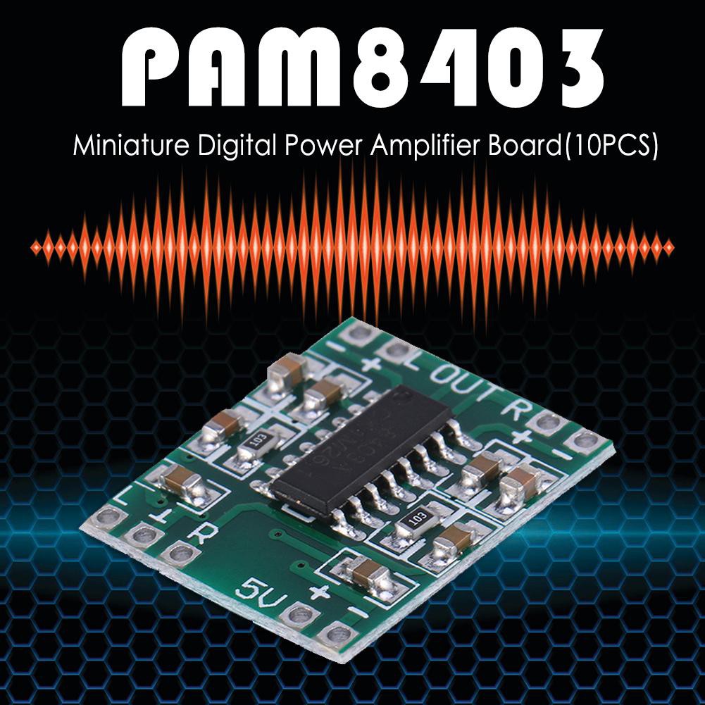 MOJITO 5/10pcs PAM8403 Mini Digital Amplifier Boards 2x3W Power Amplifier Modules