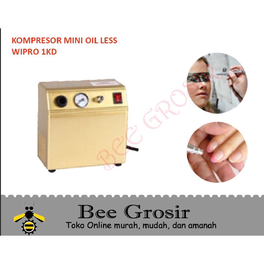 Kompresor Angin Mini Oil Less Wipro 1KD / 1 KD