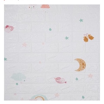 PROMO!! BUY 25 FREE 1 !! WALLFOAM 3D MOTIF ANAK-ANAK 70X77 CM / WALPAPER FOAM-BK0403 2.5MM