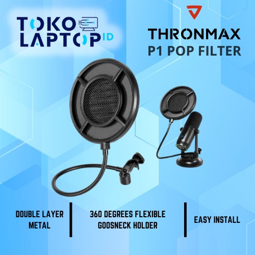 Thronmax P1 Proof Pop Filter Mic Double Layer