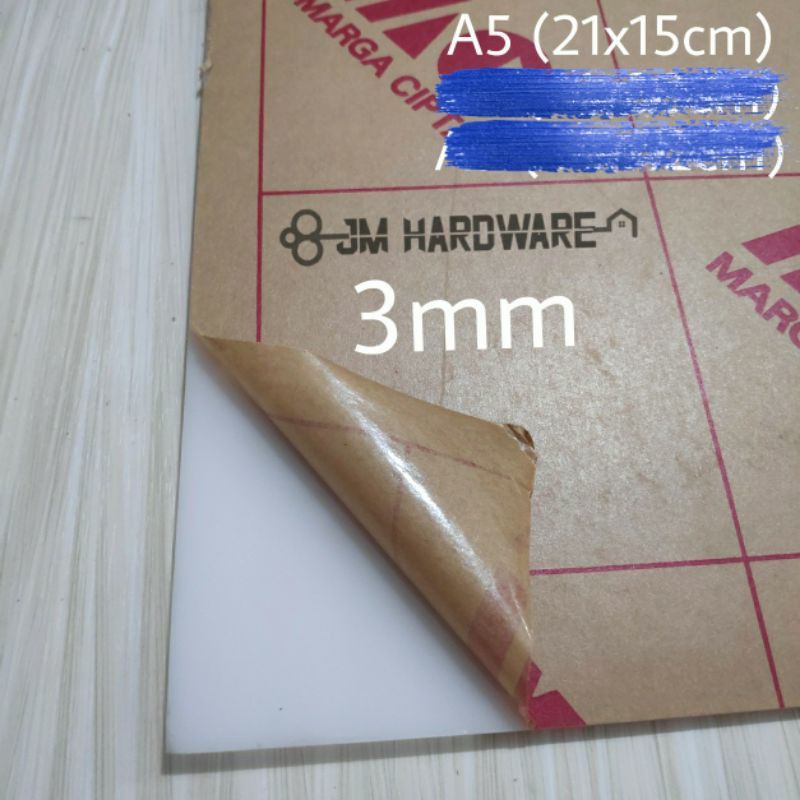 

Acrylic putih susu 3mm A5 mika akrilik lembaran