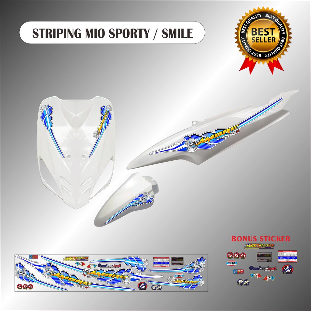 STICKER VARIASI LIS BODI MIO SPORTY / MIO SMILE STRIPING MIO KARBU