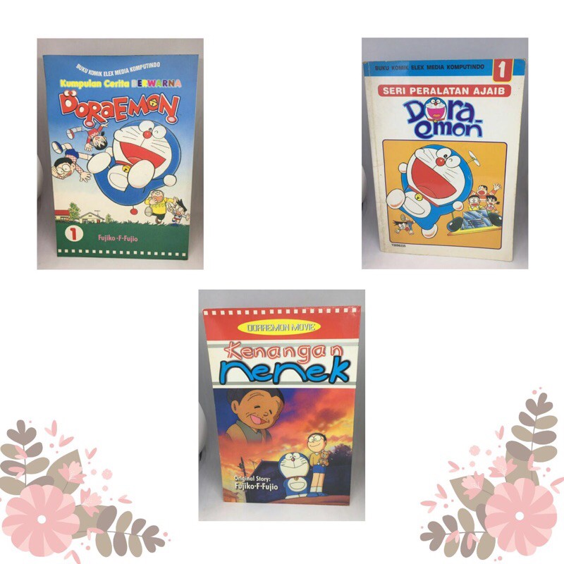 Paket 3 buku komik Doraemon