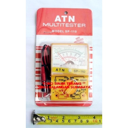 MULTITESTER Analog ATN SP-110 Kecil AC-DC AVOMETER Listrik Mini Tester