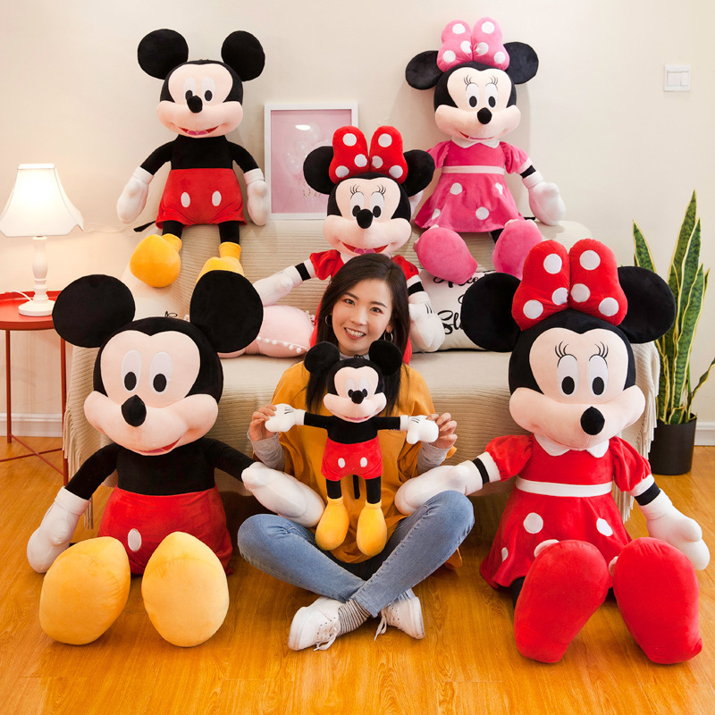 Mainan Boneka Plush Mickey Mouse Ukuran 50cm / 70cm Untuk Anak