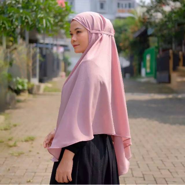 Hannah jumbo bergo  Maryam  diamond Jilbab  bergo  instan 