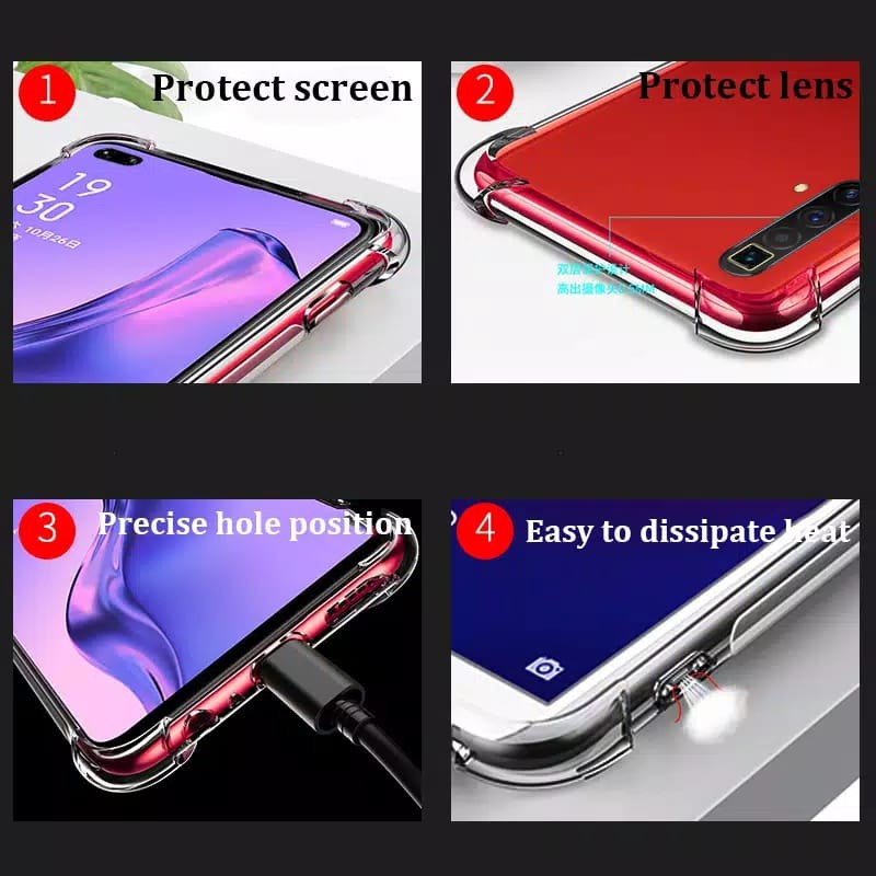 Air Bag Clear Case Realme C15 6.5 inchi Softcase Transparan Protection Camera