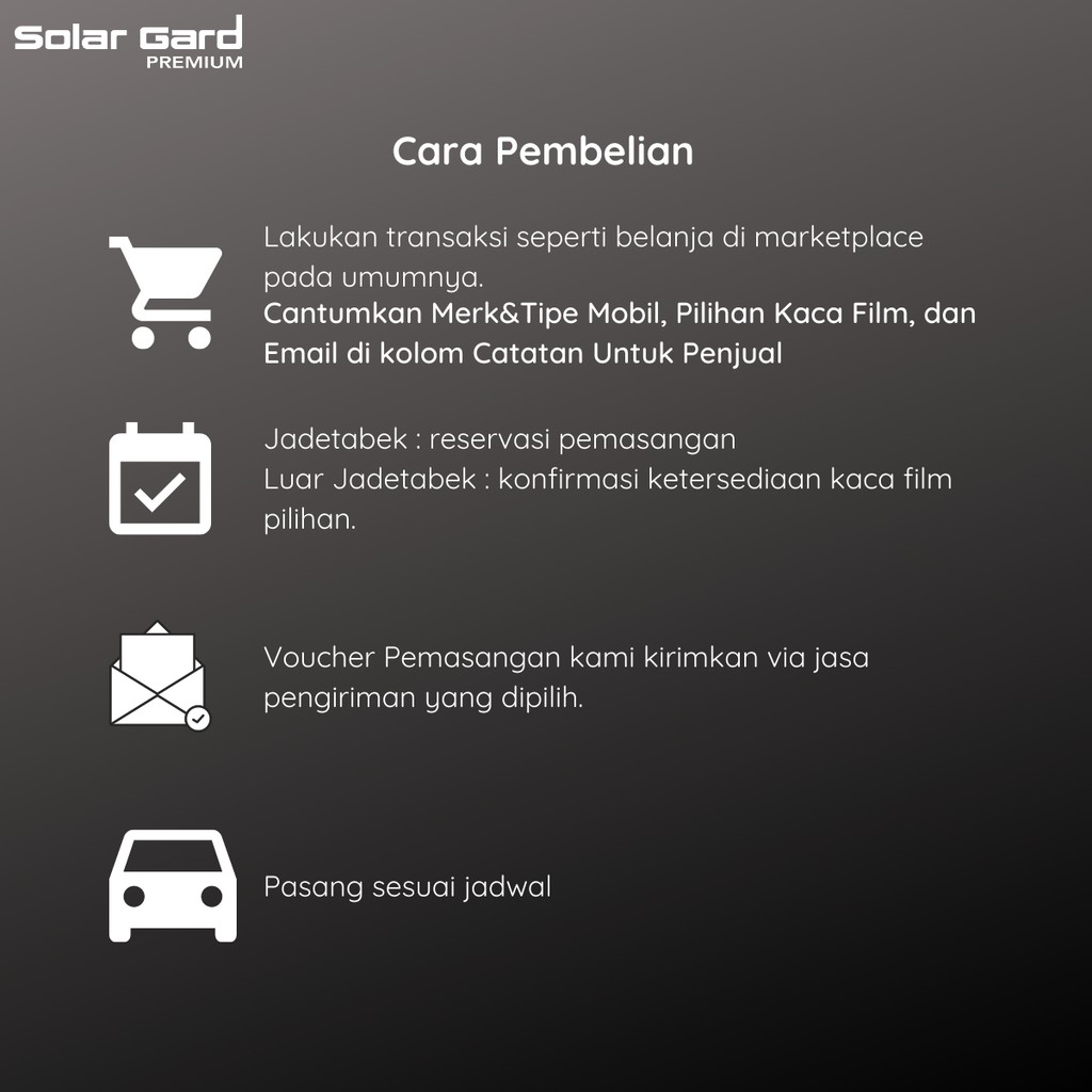 Kaca Film SolarGard / Solar Gard Custom