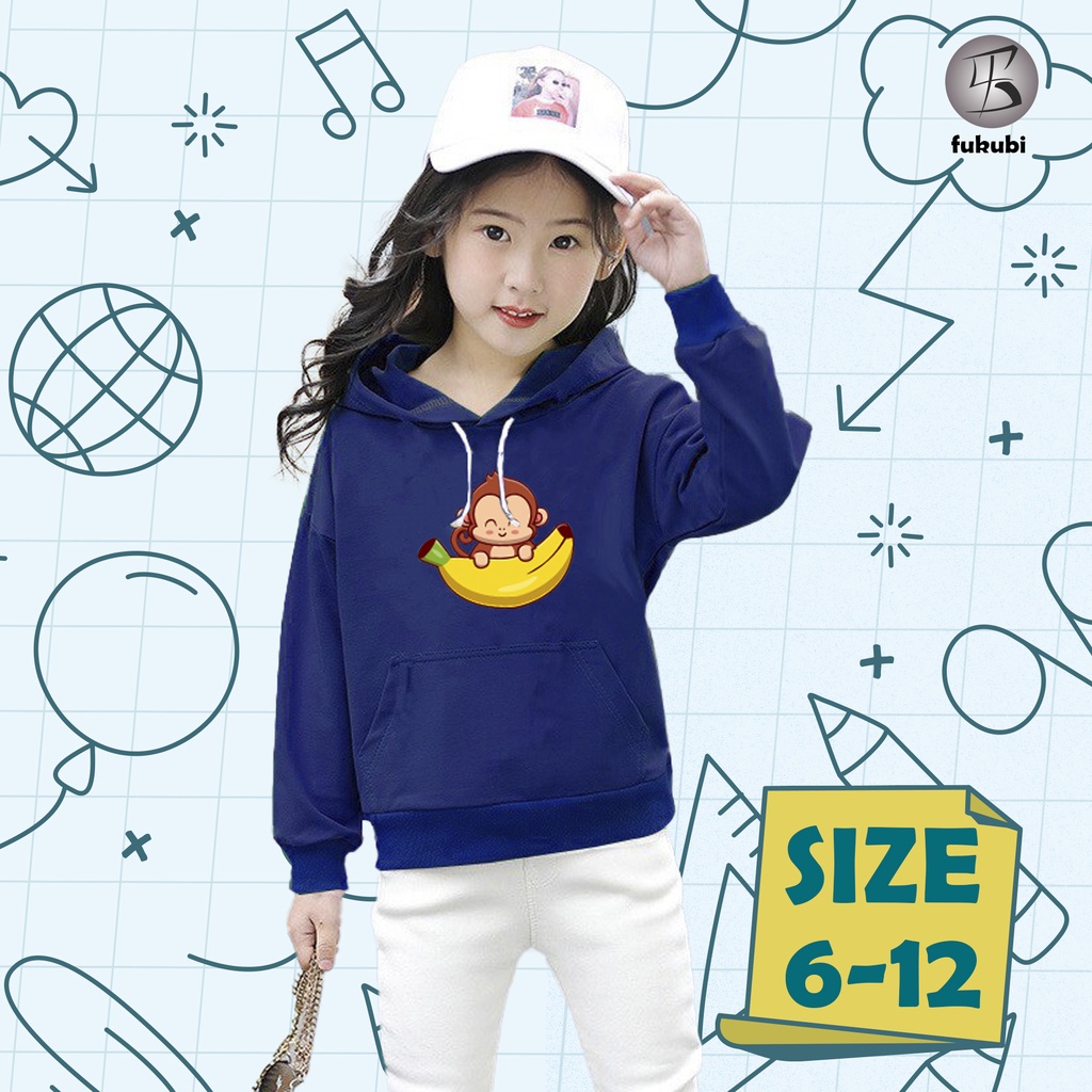 Jaket Sweater Hoodie Anak Gambar Hewan Lucu Hodi Perempuan Laki Laki Switer Anak SD SMP Hodie Anak