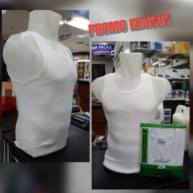 Kaos dalam pria singlet CROCODIL POLOS CR 808 Isi 1