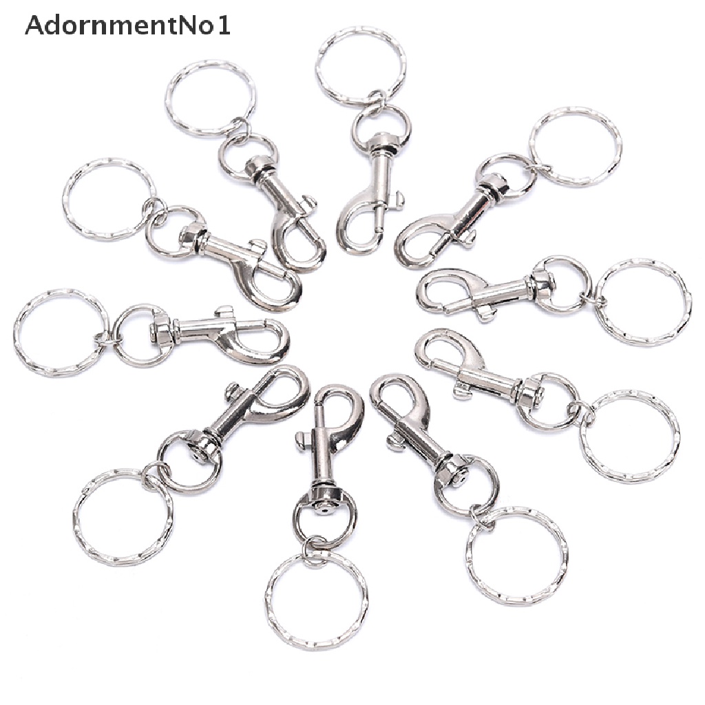 (AdornmentNo1) 10pcs / Set Gantungan Kunci Lobster 25mm Untuk Aksesoris DIY