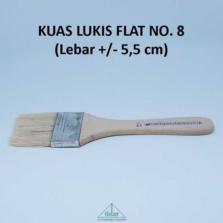 

Brush / Kuas WTH 598 Gepeng / Datar / Flat No. 8
