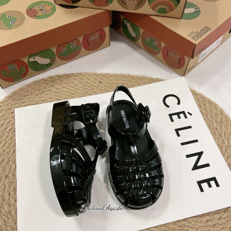 Sepatu mini melissa  possesion BB hitam/sepatu sandal melissa anak/Sepatu jelly Melissa