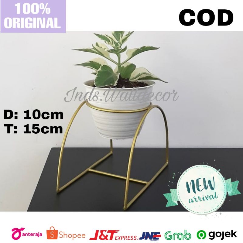 Standing Rak Pot Bunga Besi Meja Murah / Rak Pot Bunga Besi