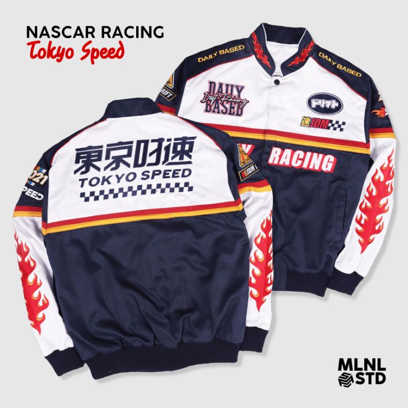 Nascar Jacket Tokyo Speed Bordir Original Racing Jacket Bordir Jaket Racing Motor Sunmori Jaket Tour