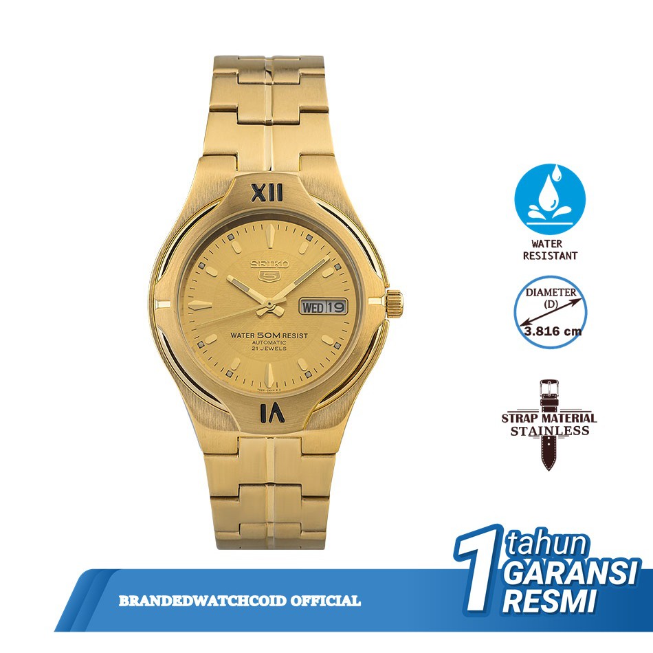 Seiko SNK352K1 Jam Tangan Pria Original Diameter 3,816 cm