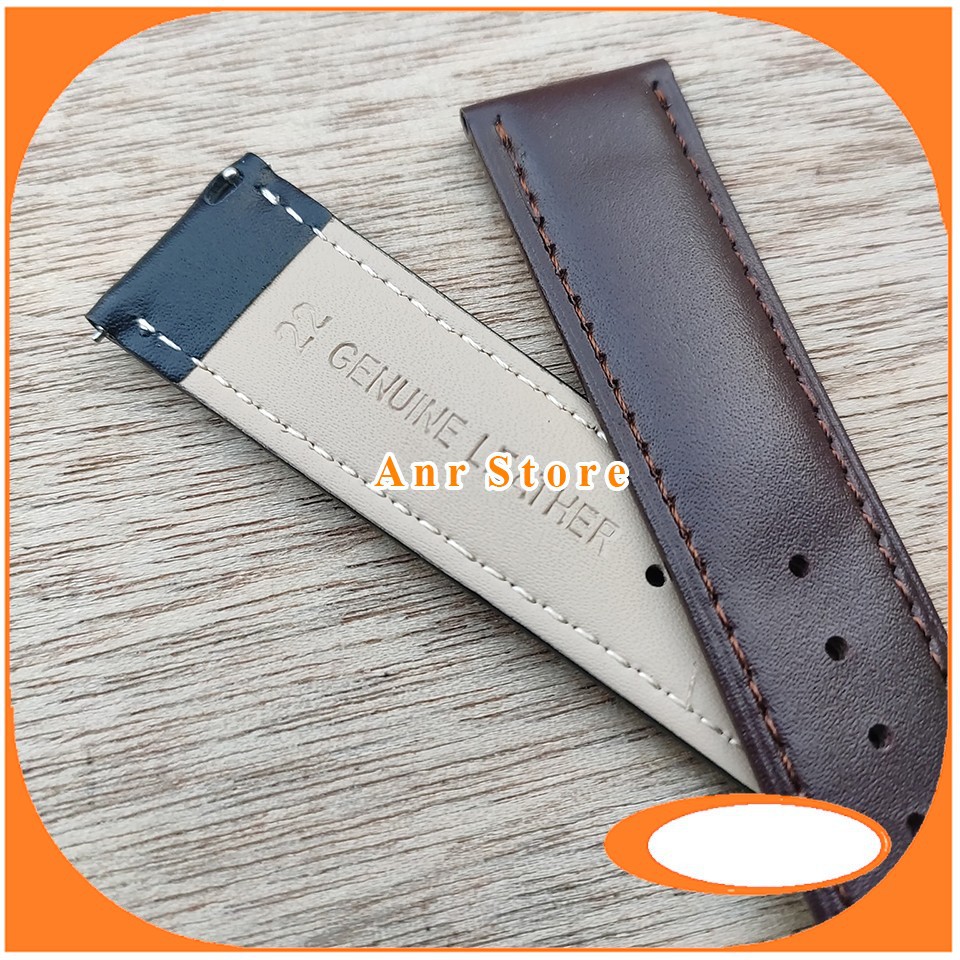 Tali Jam Tangan Kulit Quick Release 20 mm 22 mm Genuine Leather