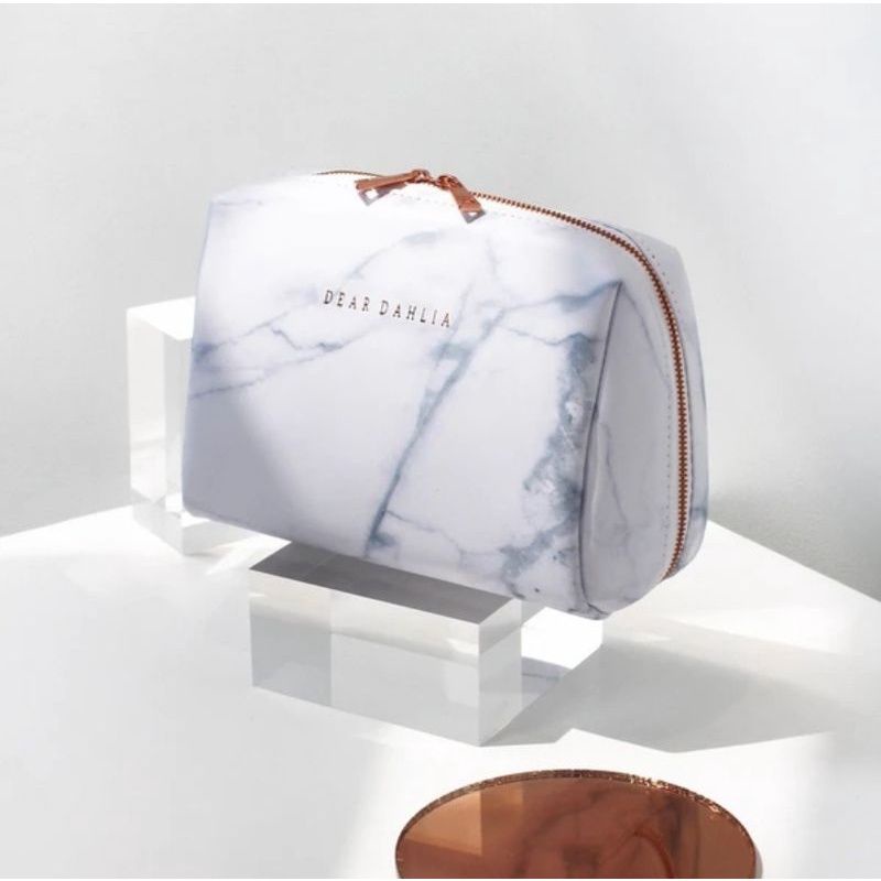 Dear Dahlia marble pouch makeup