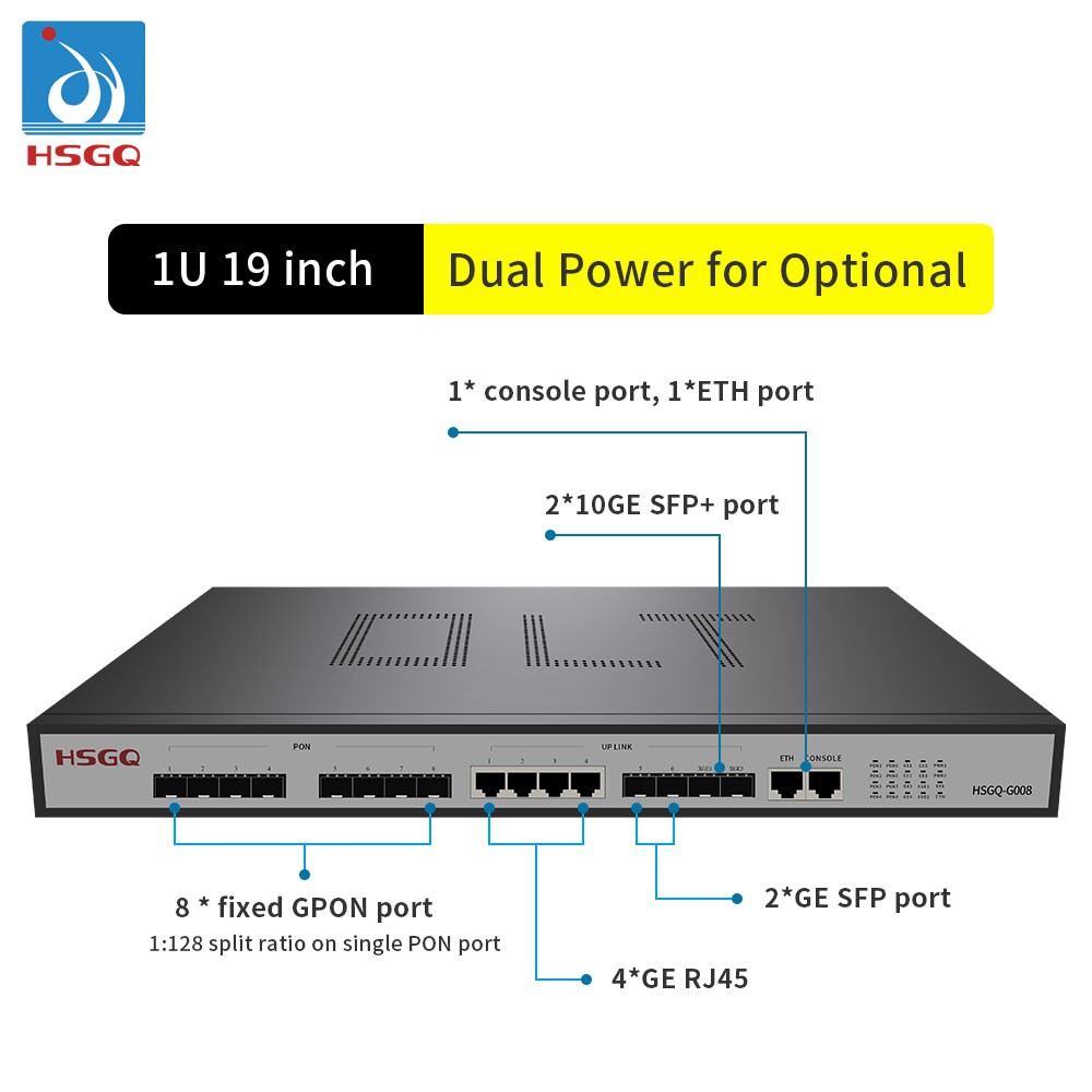 OLT HSGQ GPON 8 PORT HSGQ-G008 OLT SAJA