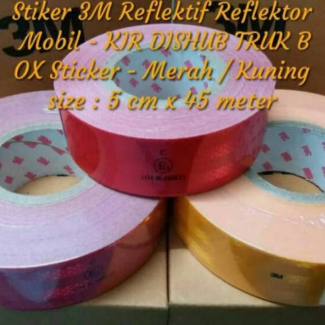 

STIKER REFLEKTOR 3M STIKER KIR ADA LOGO TAPE REFLEKTIVE - UJI KIR