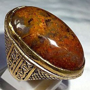 cincin batu akik badar lumut natural original