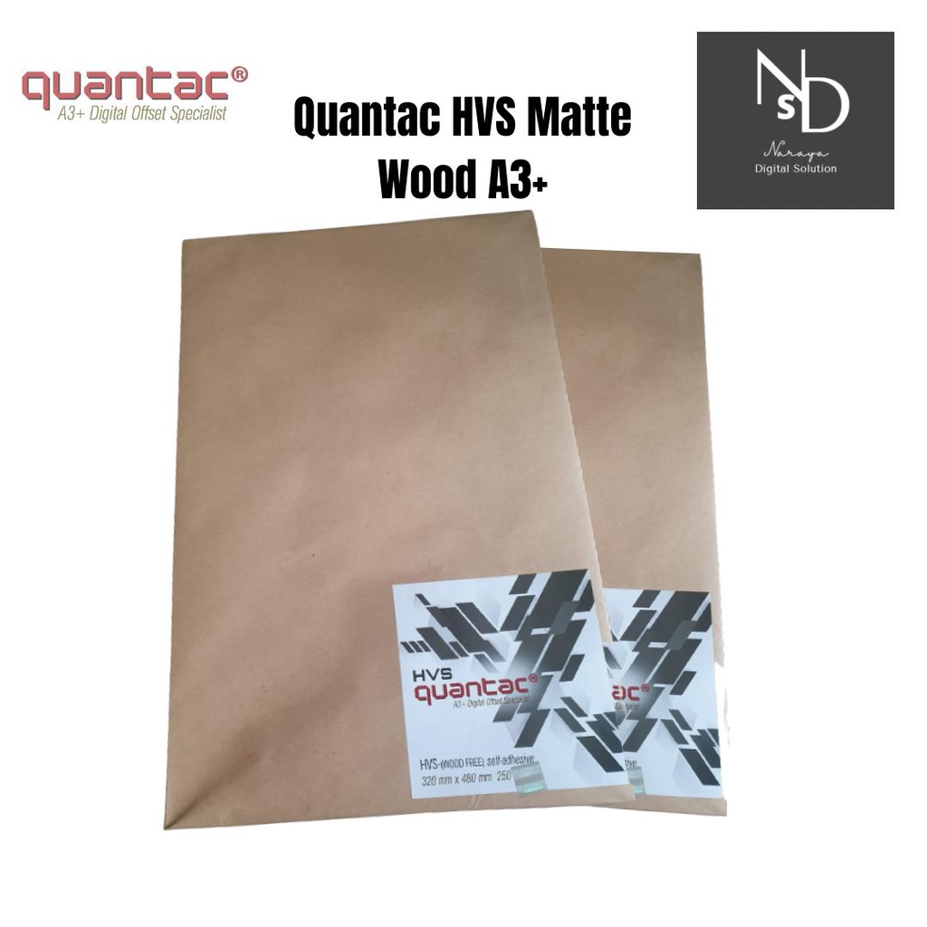 

Sticker Quantac HVS Matte Wood A3+ Stiker Doff