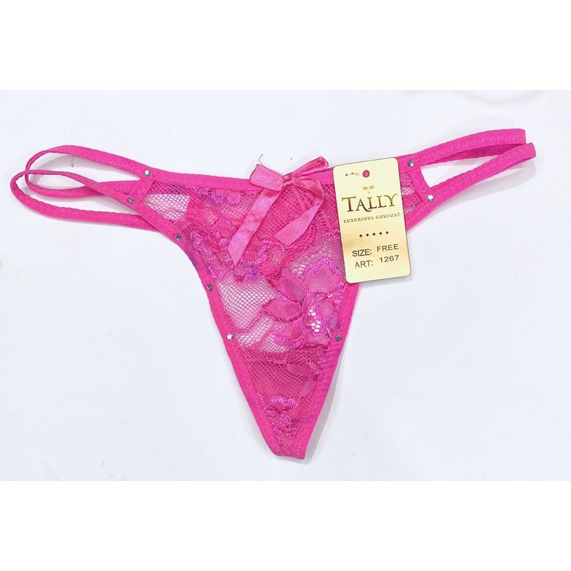 CD | Celana Dalam G-String TALLY 1267 Flower Lace Freesize