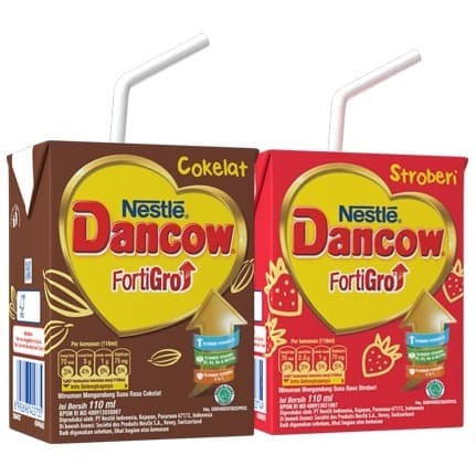 

Nestle Dancow Dancow FortiGro Strawberry Coklat110ml | Susu UHT Strawberry | UHT Milk