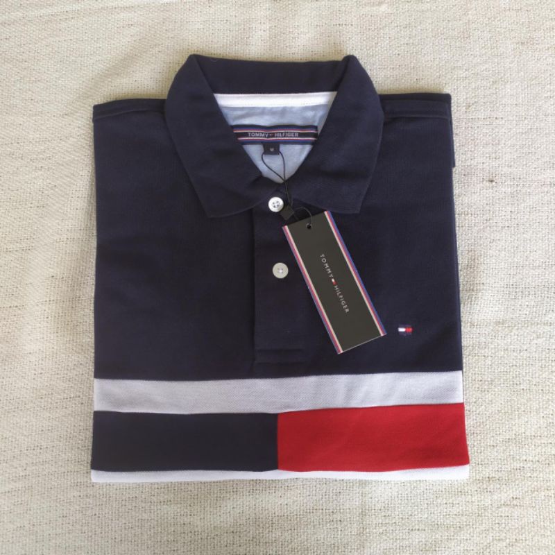 Tommy H polo shirt Man striped gede