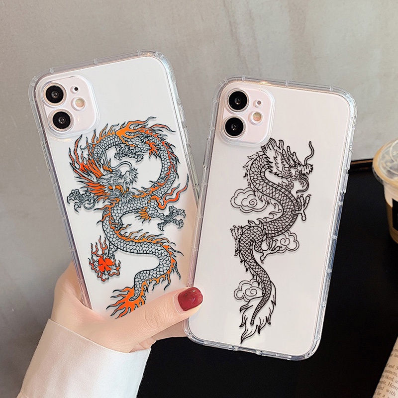 REALME Case Desain Culture Dragon Gaya China Untuk OPPO A74 A54 A94 A93 A57 A59 A8 A83 A9 F1S A39 A15 A15S A53 A32 A33 S A37 A35 A16 A16S A52 A7S A52 A92 A1k A52