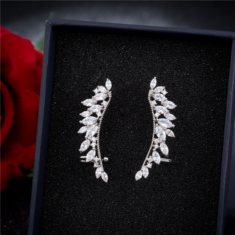 Anting Pesta Silver Perak S925 Wanita Murah AAS007 motif bunga cocok hadiah