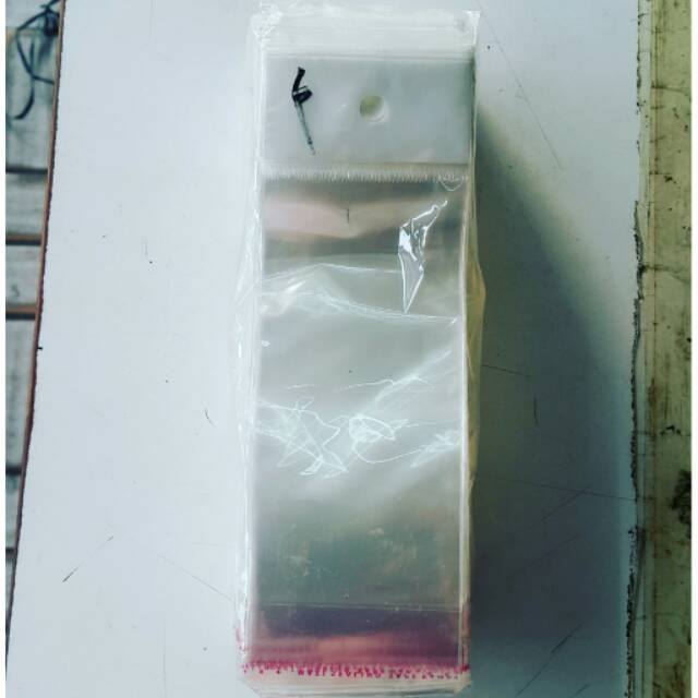 Plastik OPP Perlize 6x16(12)+3cm Plastik Kemasan Plastik Aksesoris Plastik Gantungan