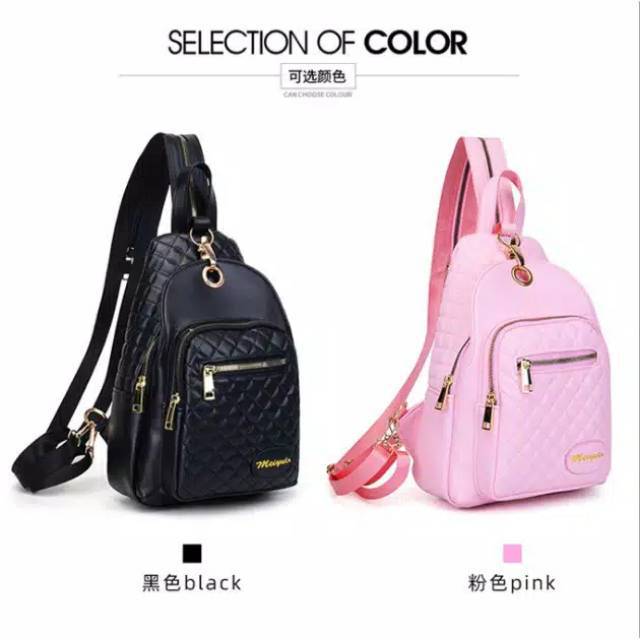 COD) Waistbag Wanita - TRM WATERPROOF LIPAT 1AX802 Oranye. Bisa di Lipat. Parasud Y18-K10 sabyan