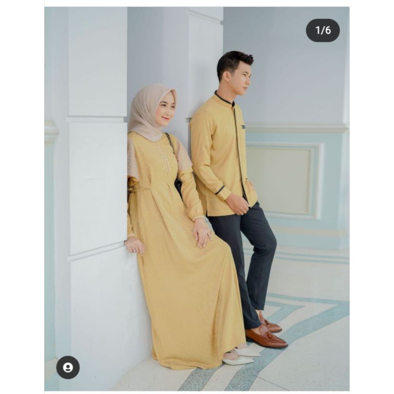 SET COUPLE CIARA DRESS & DANISH KOKO BBC GOLDEN OLIVE